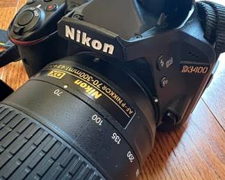 Nikon D3400 DSLR Camera with 70-300mm Lens