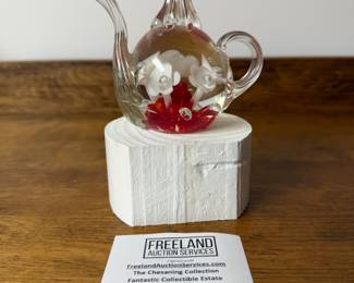 Over 200 pieces of St. Clair art glass signed paperweights and items