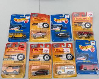 1990 Matchbox and Hotwheel cars in the packages!