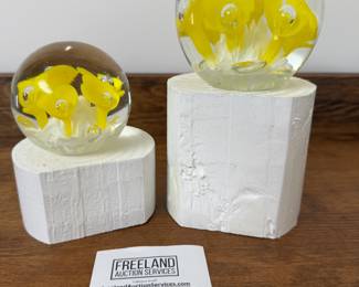 Over 200 pieces of St. Clair art glass signed paperweights and items