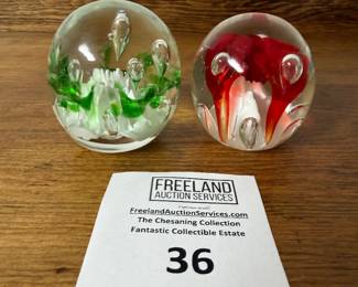 Over 200 pieces of St. Clair art glass signed paperweights and items