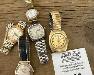 Several mens and womens vintage watches