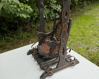 Wooden doll swing