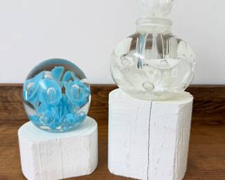 Over 200 pieces of St. Clair art glass signed paperweights and items