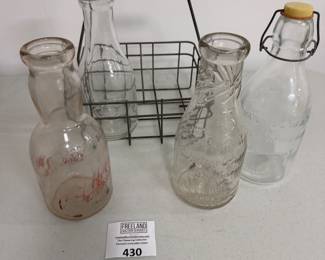 St. Johns Michigan milk bottles