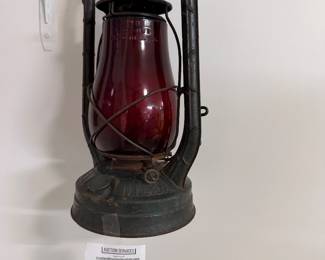 Detroit Edison Red Globe Lantern