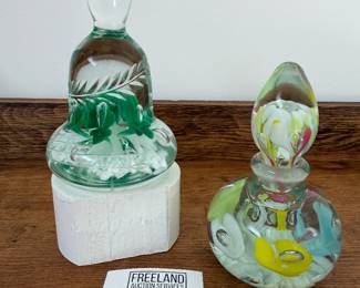 Over 200 pieces of St. Clair art glass signed paperweights and items