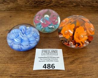 Over 200 pieces of St. Clair art glass signed paperweights and items