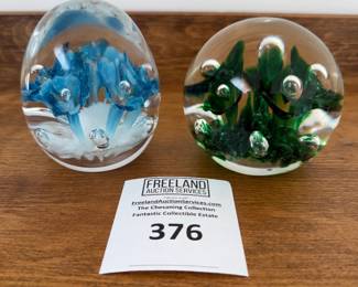 Over 200 pieces of St. Clair art glass signed paperweights and items