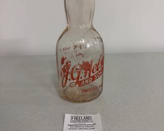 Owosso antique Milk Bottles