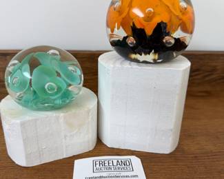Over 200 pieces of St. Clair art glass signed paperweights and items