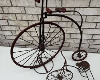 Vintage Highwheel bicycle decorations