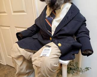 Vintage Large size bear with suit