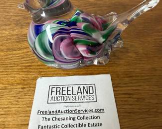 Over 200 pieces of St. Clair art glass signed paperweights and items
