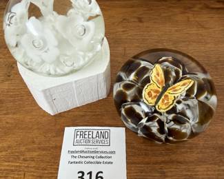 Over 200 pieces of St. Clair art glass signed paperweights and items