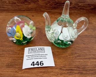 Over 200 pieces of St. Clair art glass signed paperweights and items