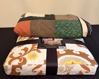 Patchwork Quilt  Morgan Home Fashions Kindred Harvest QuiltSet Package