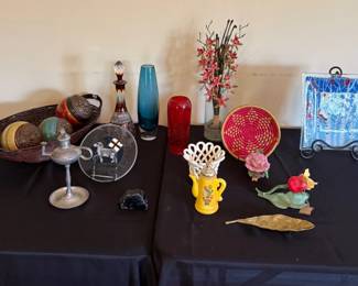 Decorative glass, ceramics and metalware