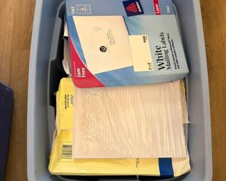 Office  Mailing Supply Mystery Lot with Labels, Punches  Desk Tools
