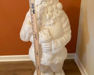 White Santa BlowMold Figure  Approx. 40 Inches