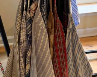 Assorted Mens Plaid, Check  Striped ButtonFront Shirts