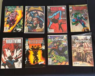 Eight DC and Marvel Comics  Nightwing and Marvel Comics Presents