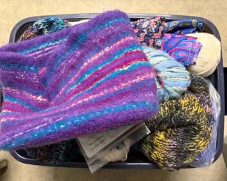 Craft  Needlework Supplies Lot  Yarn, Fabric, Needlepoint, Quilting  More