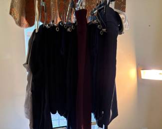 Assorted Slacks  Casual Bottoms with Gray Knit Garments