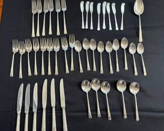 01 Gorham Greenbrier Sterling Silver Flatware Lot 1 44 Pc 1346g 6 Knives