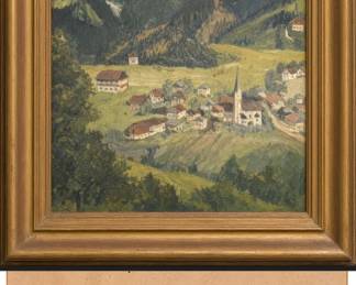 Original framed art titled: Devil's Den 1938