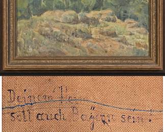 Original framed art dated December 1947