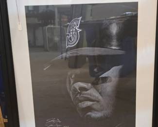 Ken Griffey, Jr.  #37 of 300 - Original drawing by Jacob Burgess