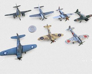 Vintage 1980-90s Galoob Military Micro Machines - Planes