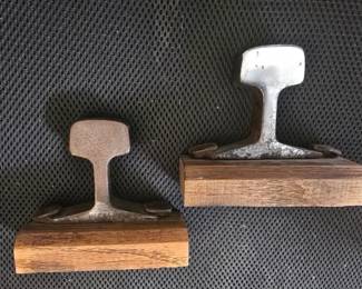 Railroad Track Bookends