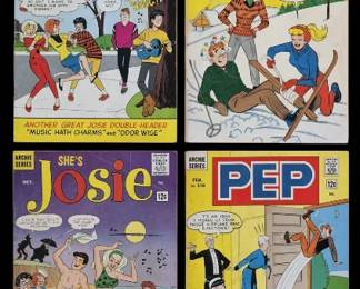 Vintage 1960s Archie Series - She's Josie and PEP comic books