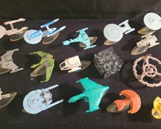 1993 Galoob Star Trek Micro Machines Collector's Set with stands