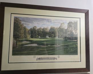 1999 Artist Proof #67 of 85 - USGA Seal and 1999 U.S. Open/Pinehurst 2 logo - The 5th Hole, Pinehurst No. 2 Pinehurst Resort & Country Club Pinehurst North Carolina - artist: Linda Hartough
