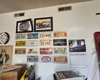 Vintage license plates