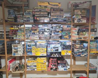New in Box - Models of all shapes and sizes.  Planes, cars, rockets, etc