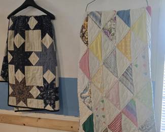 Vintage handmade quilts