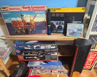 New in Box - Models of all shapes and sizes.  Planes, cars, rockets, etc