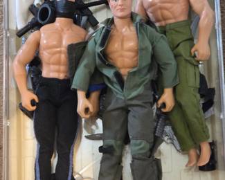 Vintage 1990s 12" military action figures