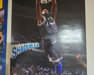 Vintage Shaquille NBA Basketball poster NBA Official Licensed Product