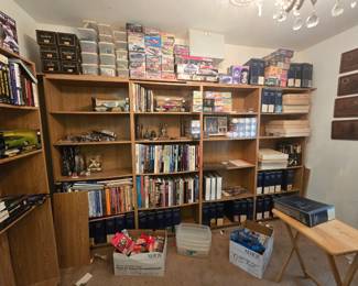 Baseball cards, books, baseballs...so many collectibles!  