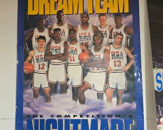 1992 USA America's Dream Team The Competition's Nightmare - Michael Jordan, Bird, Magic - Poster 24x36
