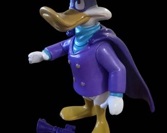 1991 Disney Darkwing Duck complete with spinning hat, cape and gun