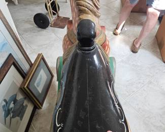 The wooden saddle