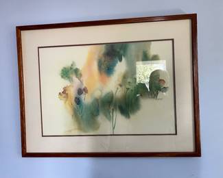 Barbara Nechis Framed Water Color