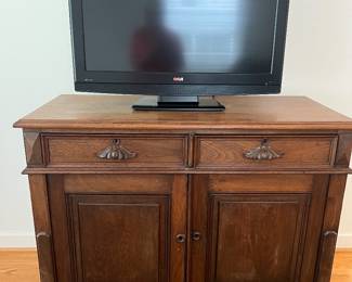 Vintage Buffet/Server w/Fold Out Drawer, TV