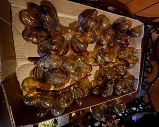 Really neat glass grape clusters